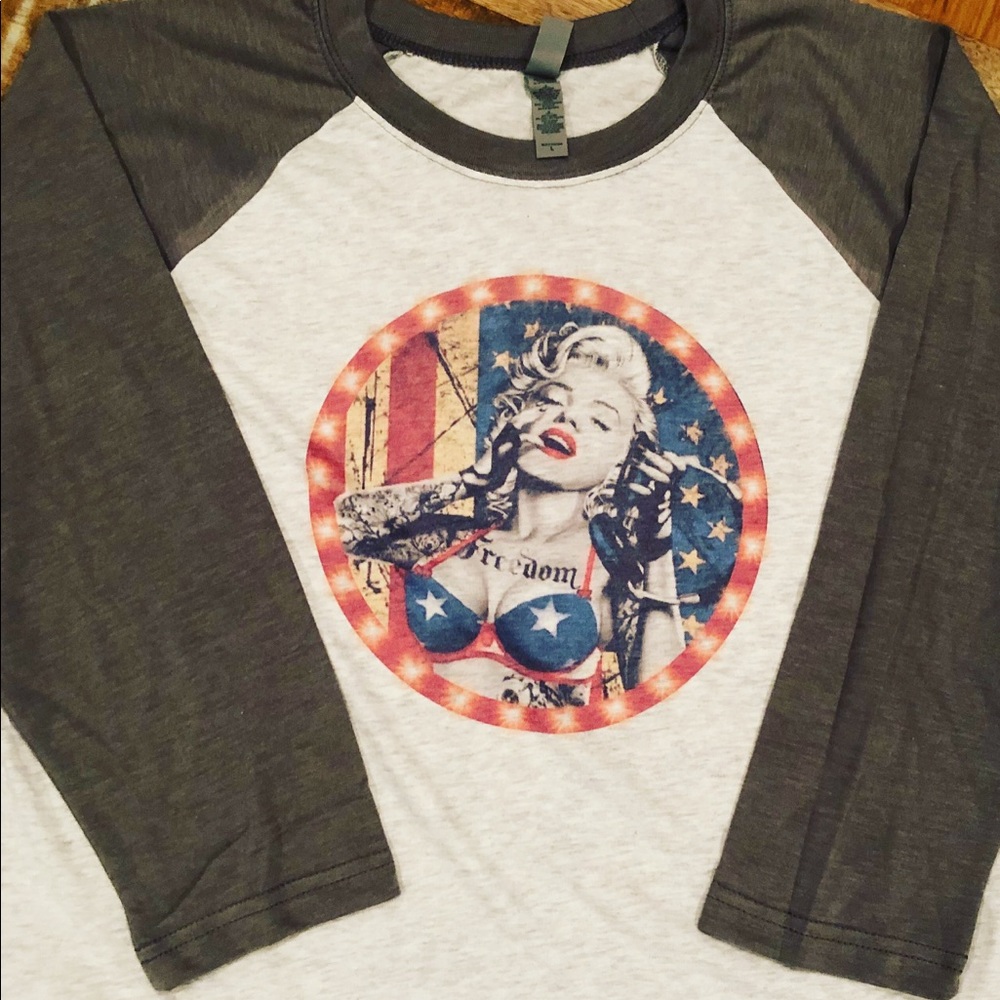 Iconic Marilyn Baseball T shirt